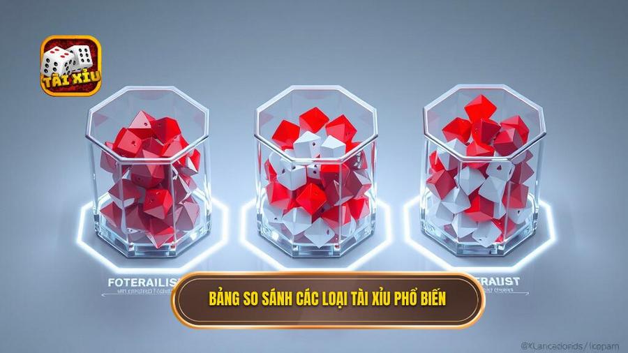 Các loại tài xỉu phổ biến hiện nay: Đánh giá chi tiết và kinh nghiệm lựa chọn 3 Bảng so sánh các loại tài xỉu phổ biến hiện nay