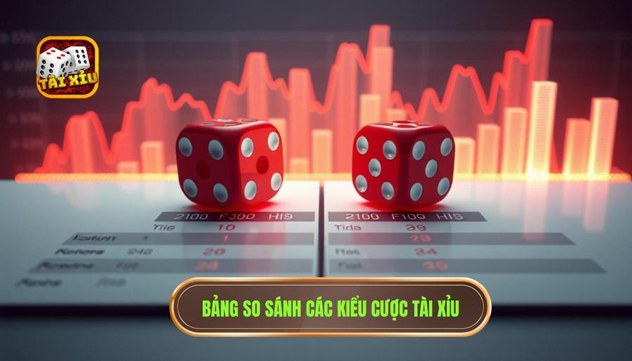 Những Kiểu Cược Tài Xỉu Phổ Biến: Cẩm Nang Toàn Tập Cho Người Chơi Hệ Chiến Thuật 3 Bảng so sánh các kiểu cược tài xỉu phổ biến