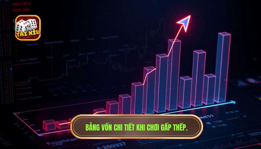 Có nên gấp thếp khi chơi tài xỉu? Phân tích chuyên sâu từ các cao thủ chuyên nghiệp 3 Bảng thống kê mức vốn khi chơi gấp thếp